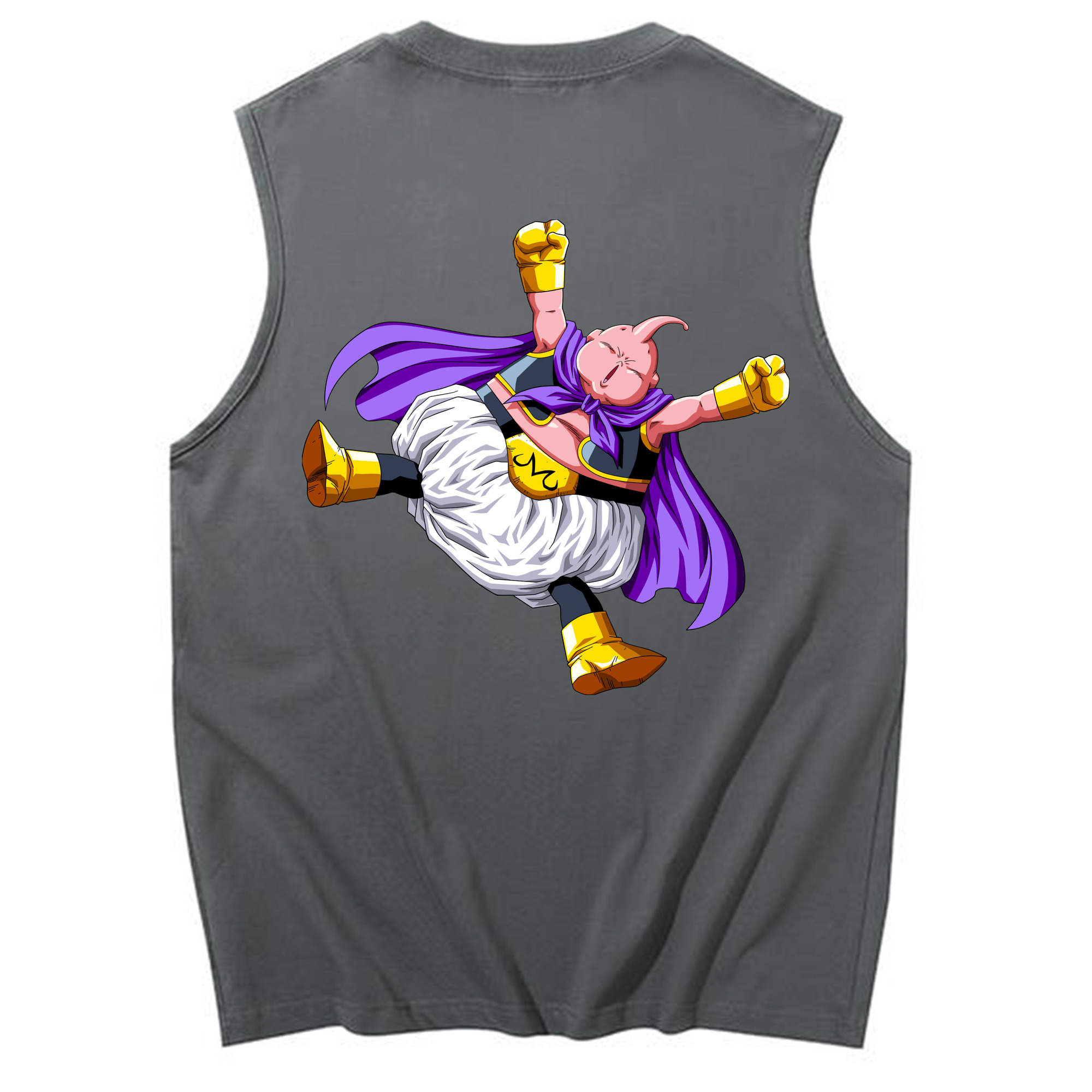 （画像用） ドラゴンボール 魔人ブウ DRAGON BALL Majin Buu コットン100％タンクトップ（背面プリント）